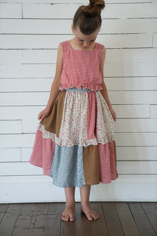 Patchwork Girls Oak Set